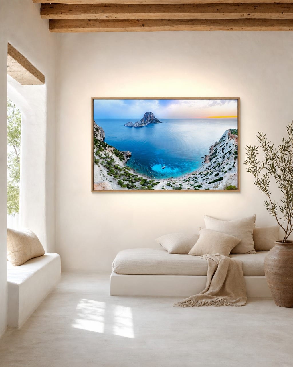 Ambientação da obra Anfiteatro de Es Vedra em um interior (visualização 1)