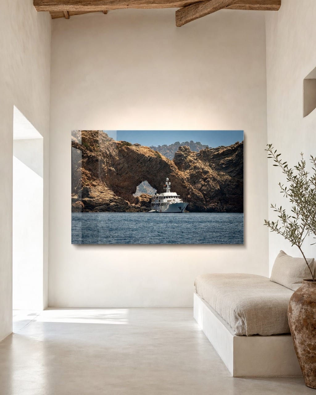 Ambientação da obra Portal de Cala Jondal 2 em um interior (visualização 1)