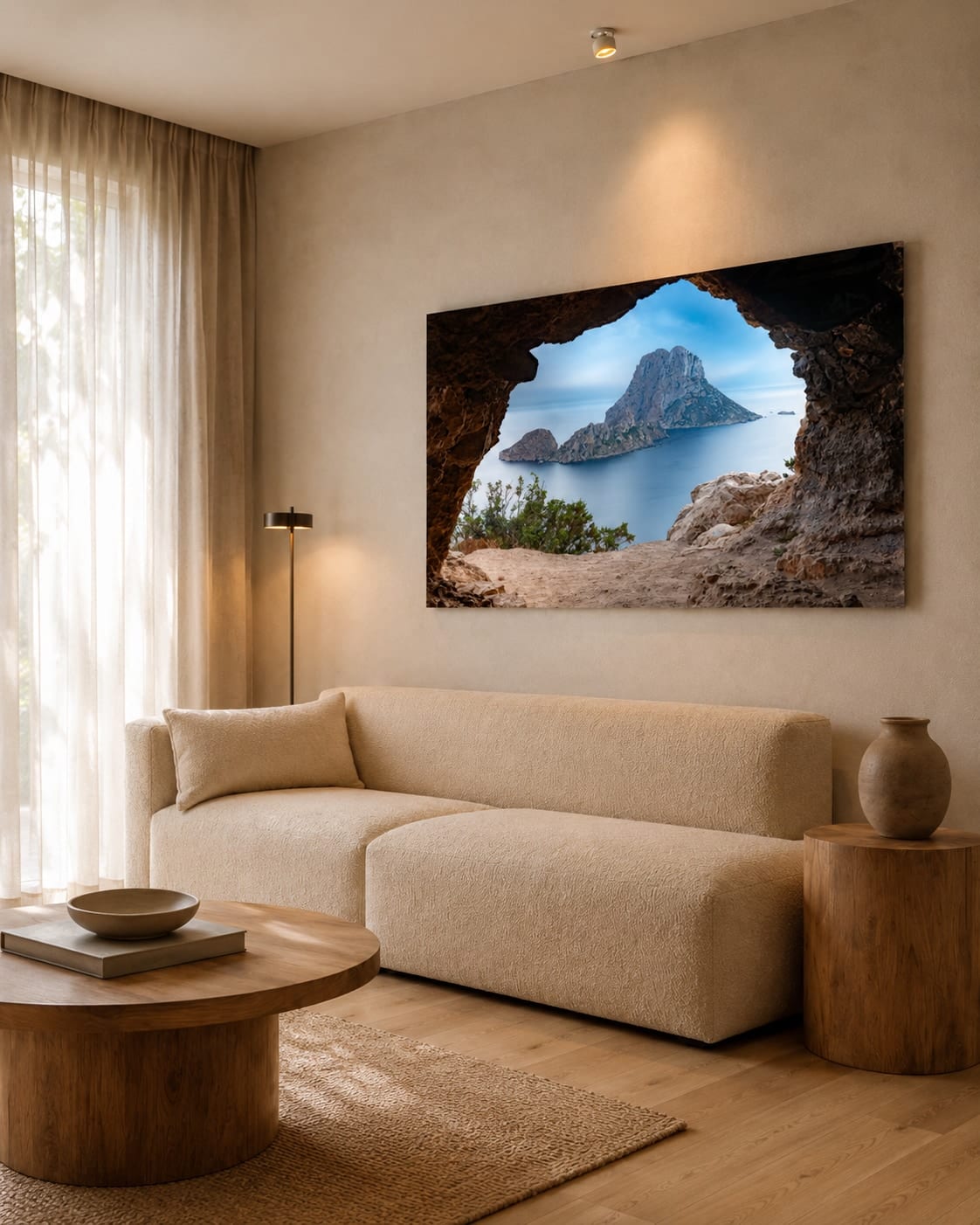 Artwork visualization of Es Vedrà Portal in an interior (view 1)