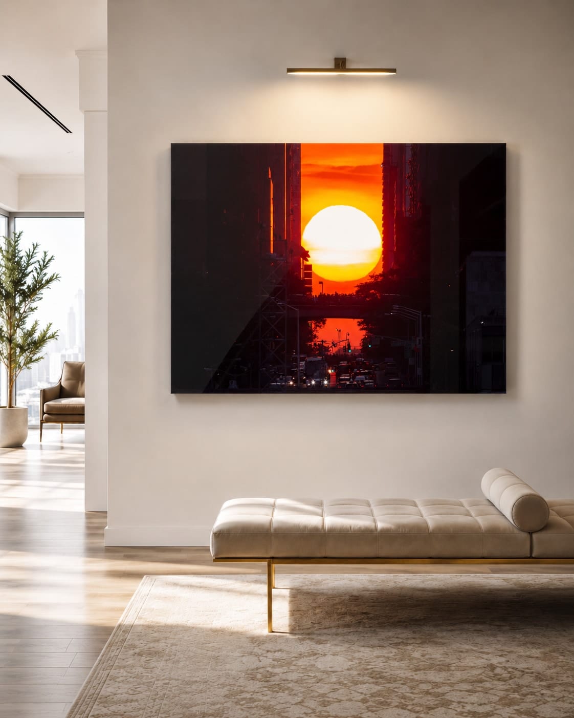 Ambientação da obra Manhattanhenge 1 em um interior (visualização 1)