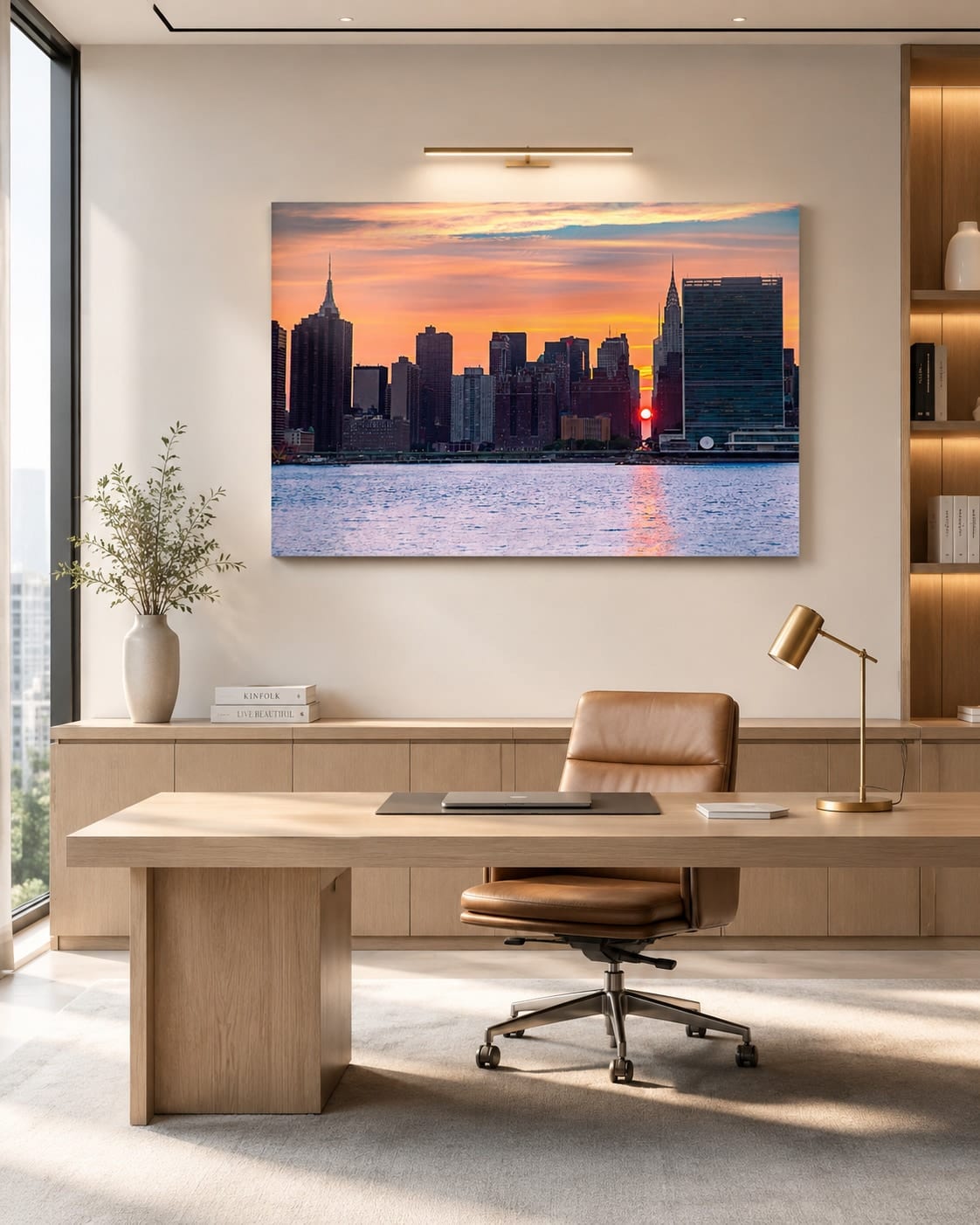 Ambientação da obra Manhattanhenge 2 em um interior (visualização 1)