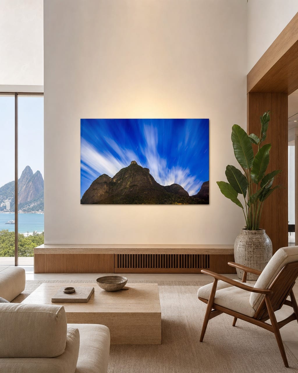 Ambientação da obra Pedra da Gávea 480 em um interior (visualização 1)