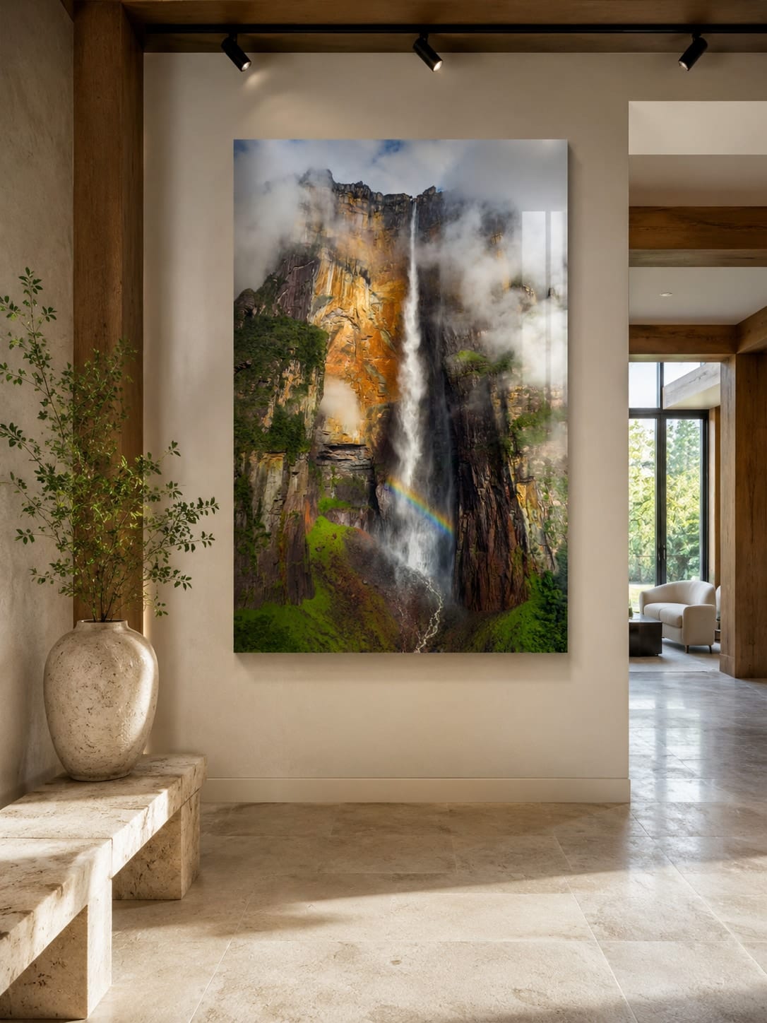 Ambientação da obra Salto Angel 2 em um interior (visualização 1)