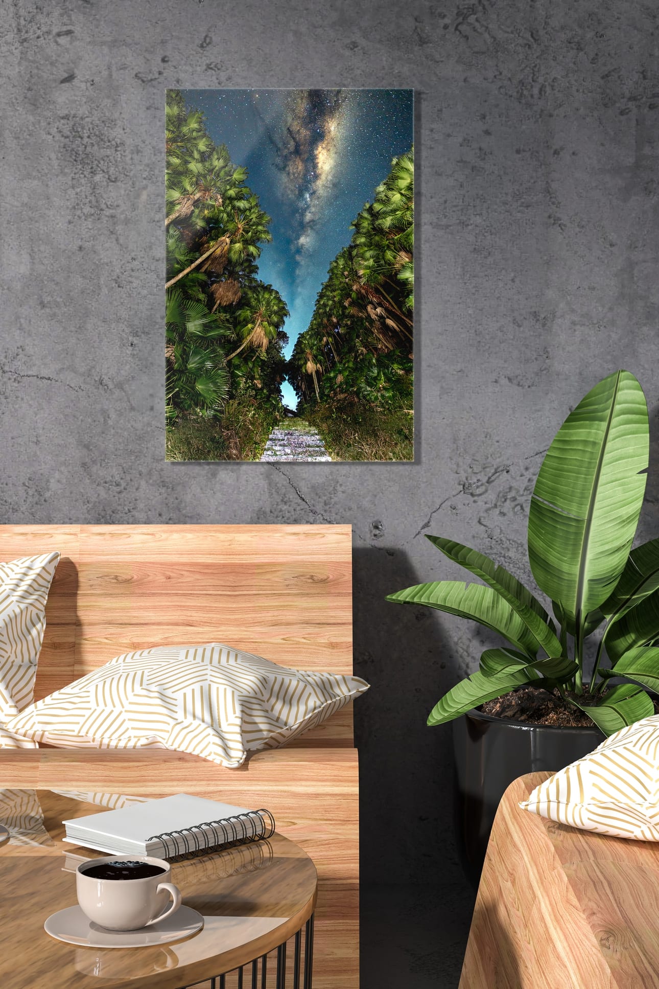 Artwork visualization of Stairway to Heaven in an interior (view 1)