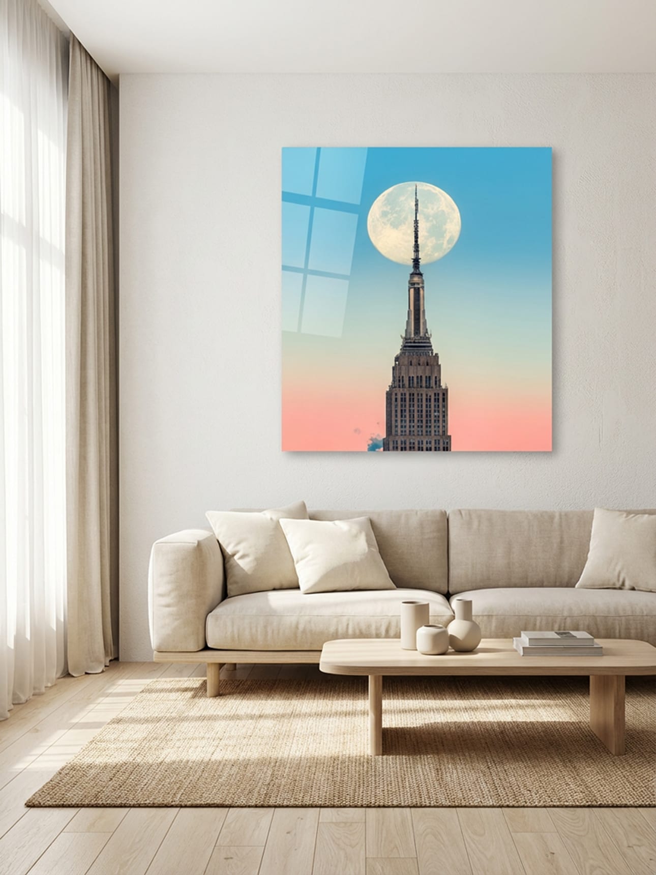 Artwork visualization of Supermoon ESB in an interior (view 1)